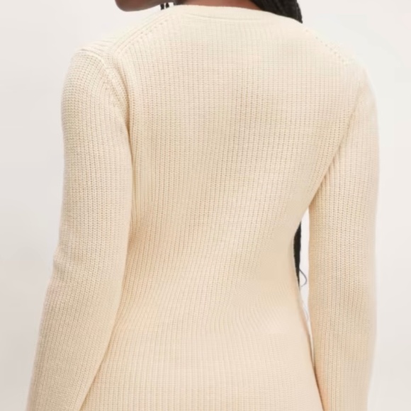 Everlane NWOT The Organic Cotton Slim Crew Sweater Canvas Color Size M - Picture 3 of 16